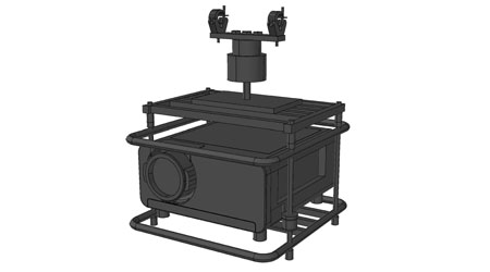 panasonic ptd 10000 mit traversenhalterung